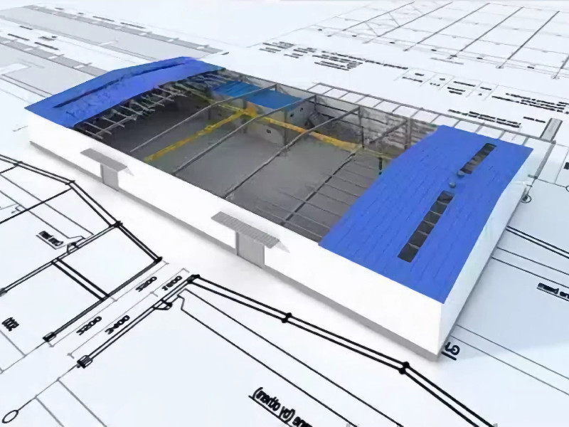 Aplicação de tecnologia de impressão 3D em estrutura de aço fabricada